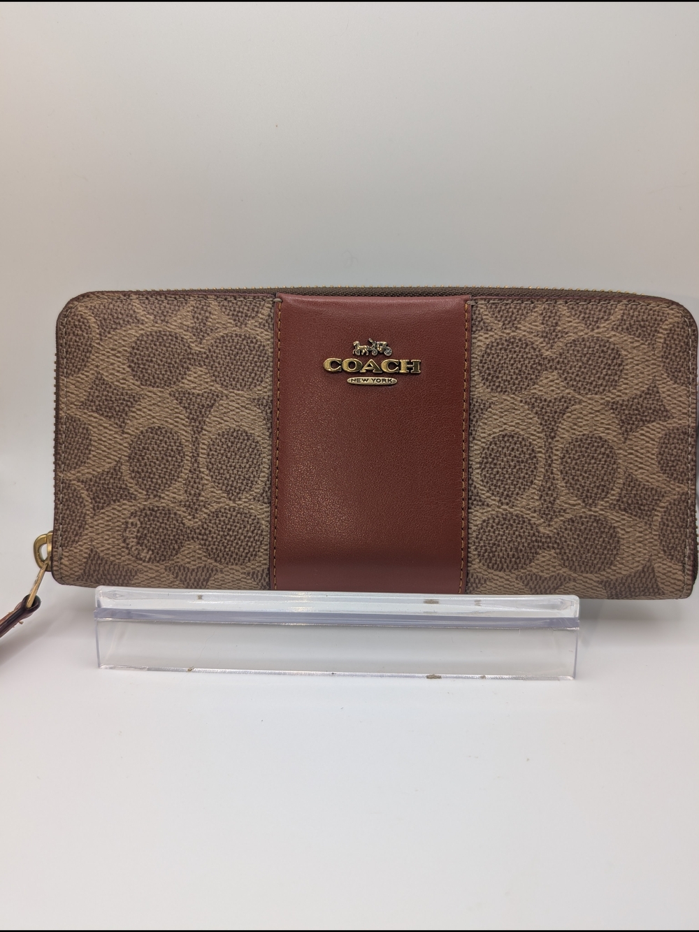 Coach Signature Accordion Wallet
